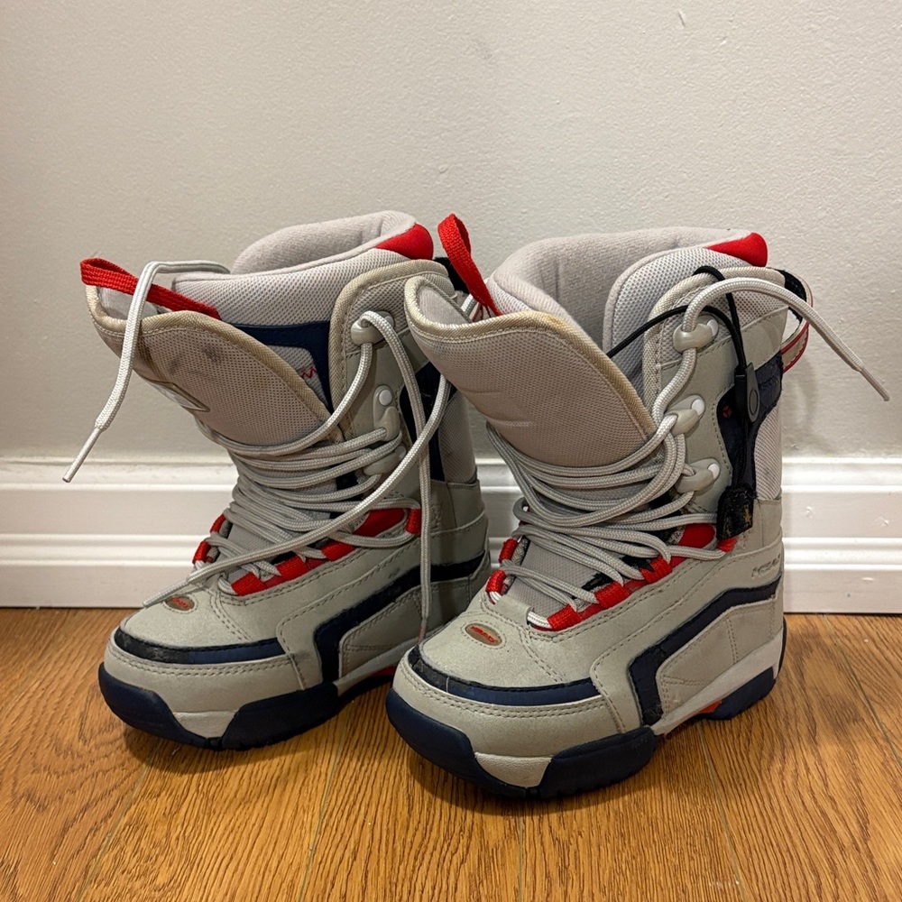 Head Kids Boots - Red, Gray, and Navy